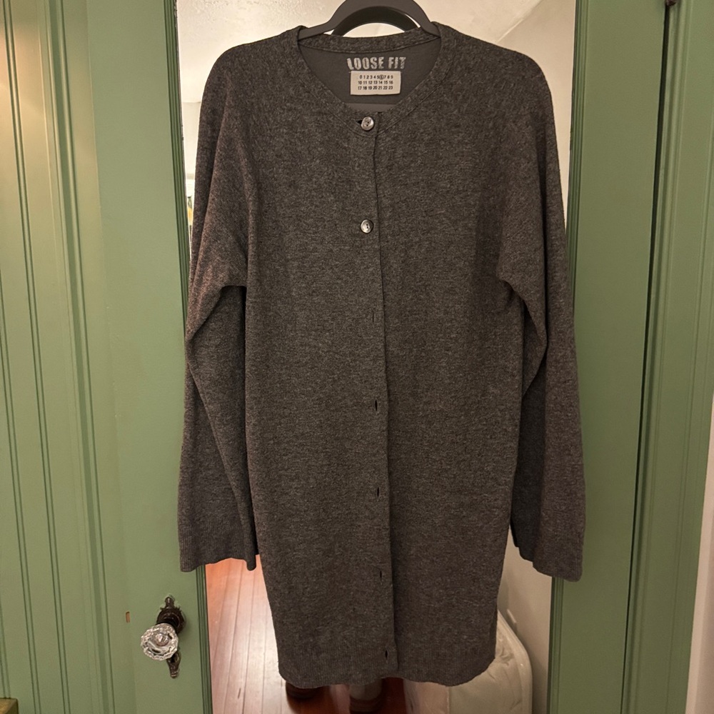Marithe Francois Girbaud Charcoal Gray Sweater long
